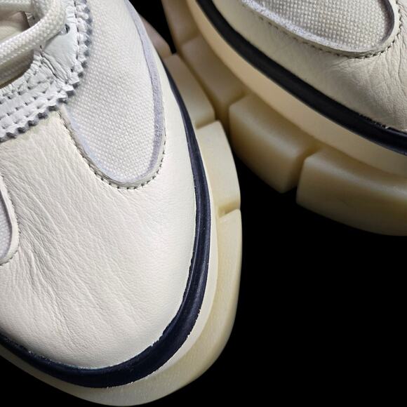 Adidas Ivy Park Super Sleek Sneakers White Chunky Platform Flatform Leather 7.5 - Picture 12 of 16